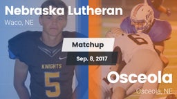 Matchup: Nebraska Lutheran vs. Osceola  2017