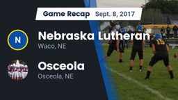 Recap: Nebraska Lutheran  vs. Osceola  2017