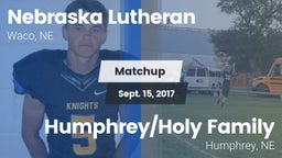 Matchup: Nebraska Lutheran vs. Humphrey/Holy Family  2017