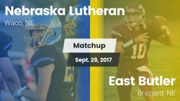 Matchup: Nebraska Lutheran vs. East Butler  2017