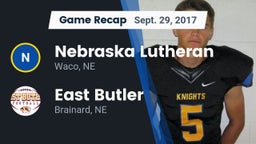 Recap: Nebraska Lutheran  vs. East Butler  2017