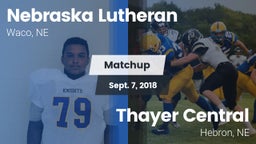 Matchup: Nebraska Lutheran vs. Thayer Central  2018