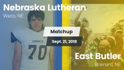 Matchup: Nebraska Lutheran vs. East Butler  2018