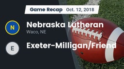Recap: Nebraska Lutheran  vs. Exeter-Milligan/Friend 2018