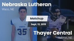 Matchup: Nebraska Lutheran vs. Thayer Central  2019