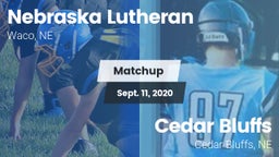 Matchup: Nebraska Lutheran vs. Cedar Bluffs  2020