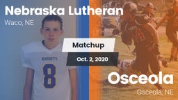 Matchup: Nebraska Lutheran vs. Osceola  2020