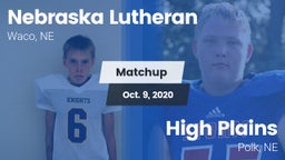 Matchup: Nebraska Lutheran vs. High Plains  2020