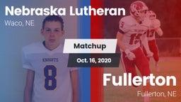 Matchup: Nebraska Lutheran vs. Fullerton  2020