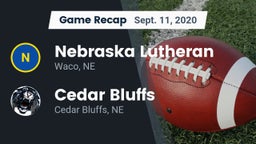 Recap: Nebraska Lutheran  vs. Cedar Bluffs  2020