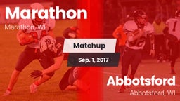 Matchup: Marathon  vs. Abbotsford  2017