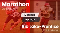 Matchup: Marathon  vs. Rib Lake-Prentice  2017
