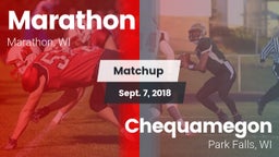Matchup: Marathon  vs. Chequamegon  2018