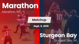 Matchup: Marathon  vs. Sturgeon Bay  2019