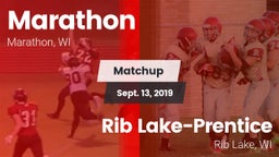 Matchup: Marathon  vs. Rib Lake-Prentice  2019