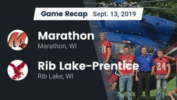 Recap: Marathon  vs. Rib Lake-Prentice  2019