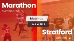 Matchup: Marathon  vs. Stratford  2019