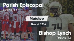 Matchup: Parish Episcopal vs. Bishop Lynch  2016