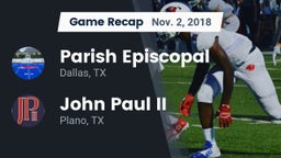 Recap: Parish Episcopal  vs. John Paul II  2018