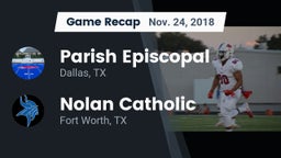 Recap: Parish Episcopal  vs. Nolan Catholic  2018
