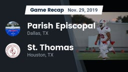 Recap: Parish Episcopal  vs. St. Thomas  2019