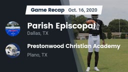 Recap: Parish Episcopal  vs. Prestonwood Christian Academy 2020