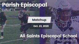 Matchup: Parish Episcopal vs. All Saints Episcopal School 2020