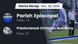 Recap: Parish Episcopal  vs. Prestonwood Christian Academy 2020