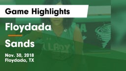 Floydada  vs Sands  Game Highlights - Nov. 30, 2018