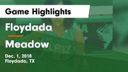Floydada  vs Meadow  Game Highlights - Dec. 1, 2018