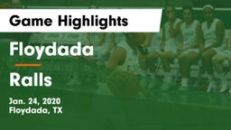 Floydada  vs Ralls  Game Highlights - Jan. 24, 2020