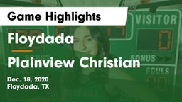 Floydada  vs Plainview Christian  Game Highlights - Dec. 18, 2020