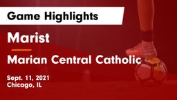 Marist  vs Marian Central Catholic Game Highlights - Sept. 11, 2021