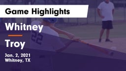 Whitney  vs Troy  Game Highlights - Jan. 2, 2021