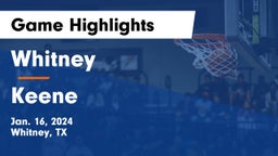 Whitney  vs Keene  Game Highlights - Jan. 16, 2024