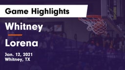 Whitney  vs Lorena  Game Highlights - Jan. 12, 2021
