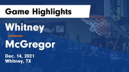 Whitney  vs McGregor  Game Highlights - Dec. 14, 2021