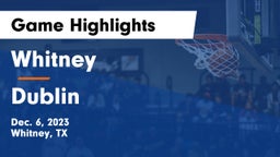 Whitney  vs Dublin  Game Highlights - Dec. 6, 2023