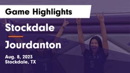 Stockdale  vs Jourdanton  Game Highlights - Aug. 8, 2023