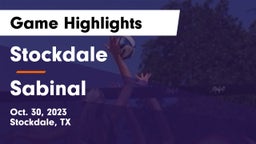 Stockdale  vs Sabinal  Game Highlights - Oct. 30, 2023