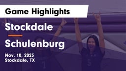 Stockdale  vs Schulenburg  Game Highlights - Nov. 10, 2023