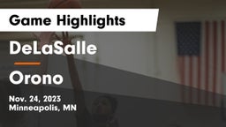 DeLaSalle  vs Orono  Game Highlights - Nov. 24, 2023