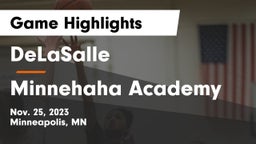 DeLaSalle  vs Minnehaha Academy Game Highlights - Nov. 25, 2023