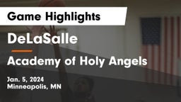 DeLaSalle  vs Academy of Holy Angels  Game Highlights - Jan. 5, 2024