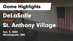 DeLaSalle  vs St. Anthony Village  Game Highlights - Jan. 2, 2024
