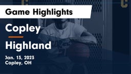 Copley  vs Highland  Game Highlights - Jan. 13, 2023
