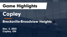 Copley  vs Brecksville-Broadview Heights  Game Highlights - Dec. 2, 2023