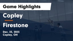 Copley  vs Firestone  Game Highlights - Dec. 23, 2023