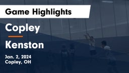Copley  vs Kenston  Game Highlights - Jan. 2, 2024