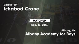 Matchup: Ichabod Crane vs. Albany Academy for Boys  2016